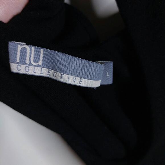 Nu Collective Black Cutout Keyhole Ponte Sleeveless Dress Large - Picture 8 of 9